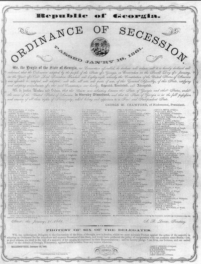 Ordinance of secession